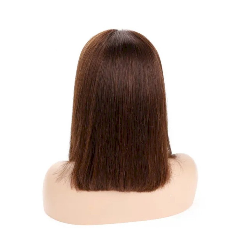 100% Human Hair Lace Front, Short Bob Wig 12" Inch - Picture 4 of 7